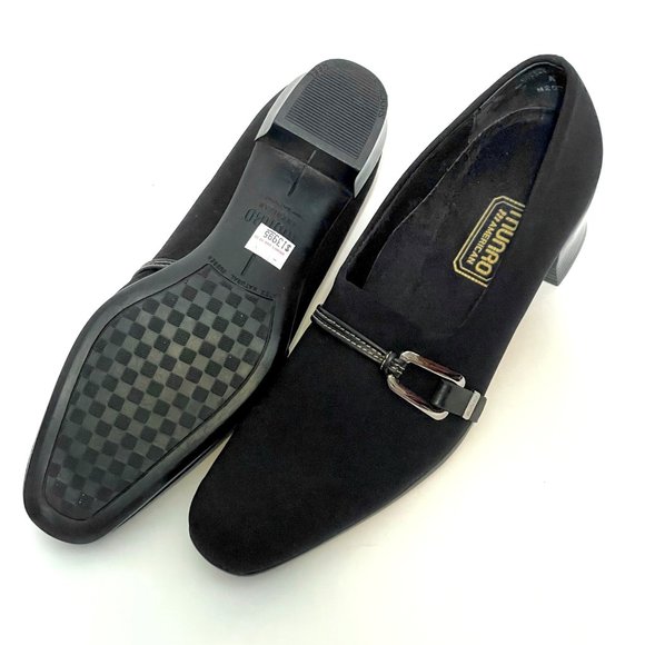 NWOB Munro American Cindi Black Work/Dress Pump Block Heel Shoe 7N - Picture 2 of 9